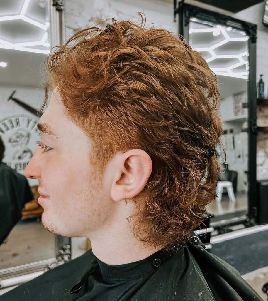Textured mullet, side profile